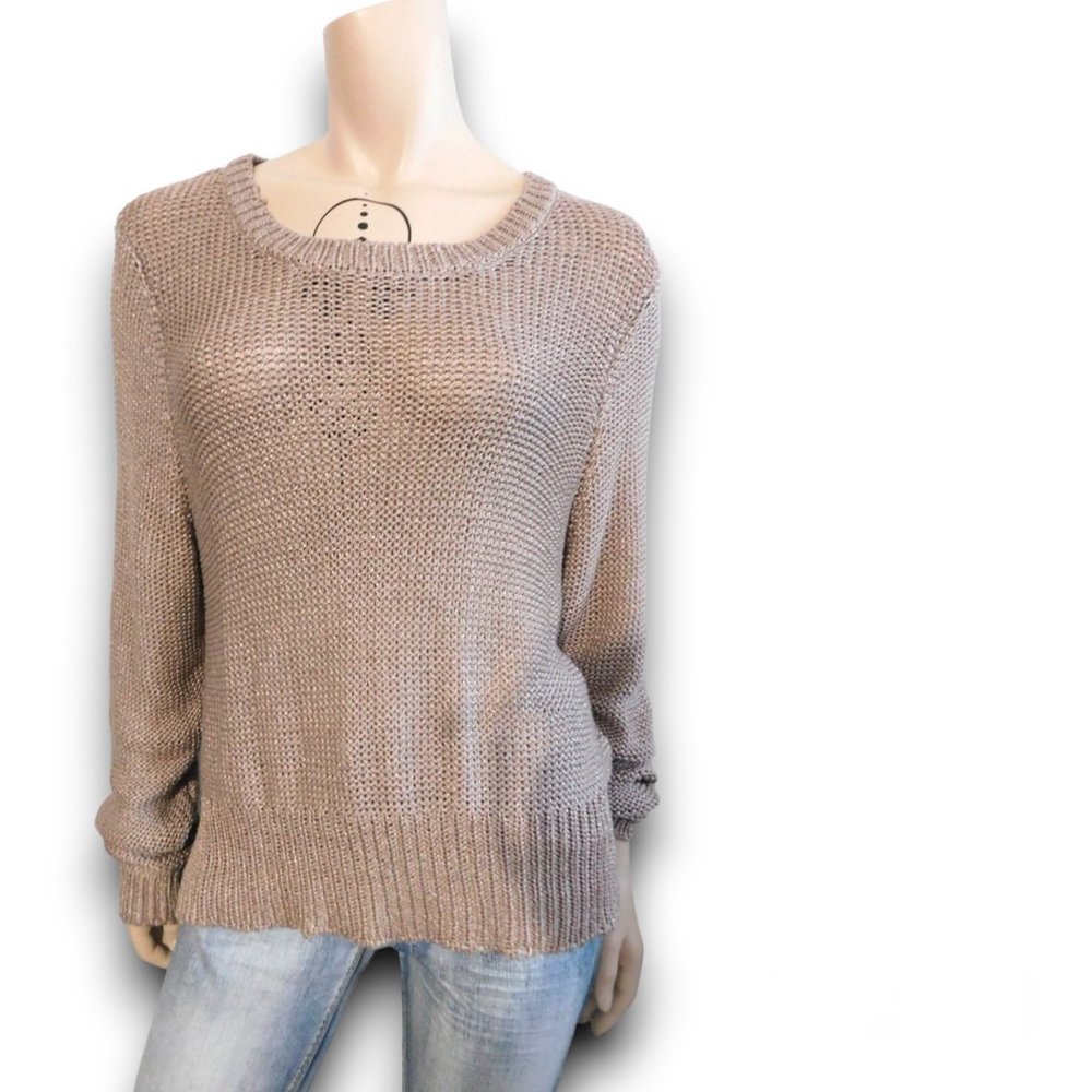 Women's Knit Sweater - Taupe